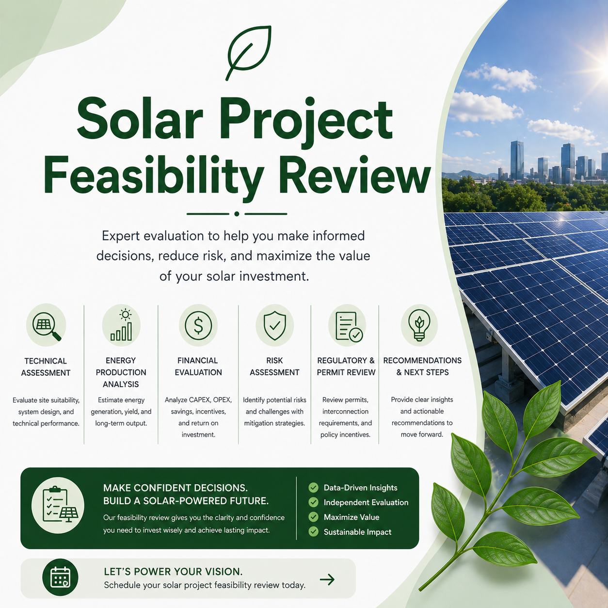 Solar Project Feasibility Review