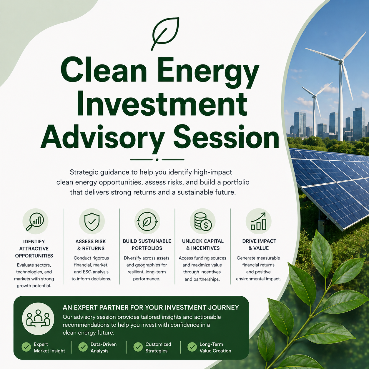 Clean Energy Investment Advisory Session