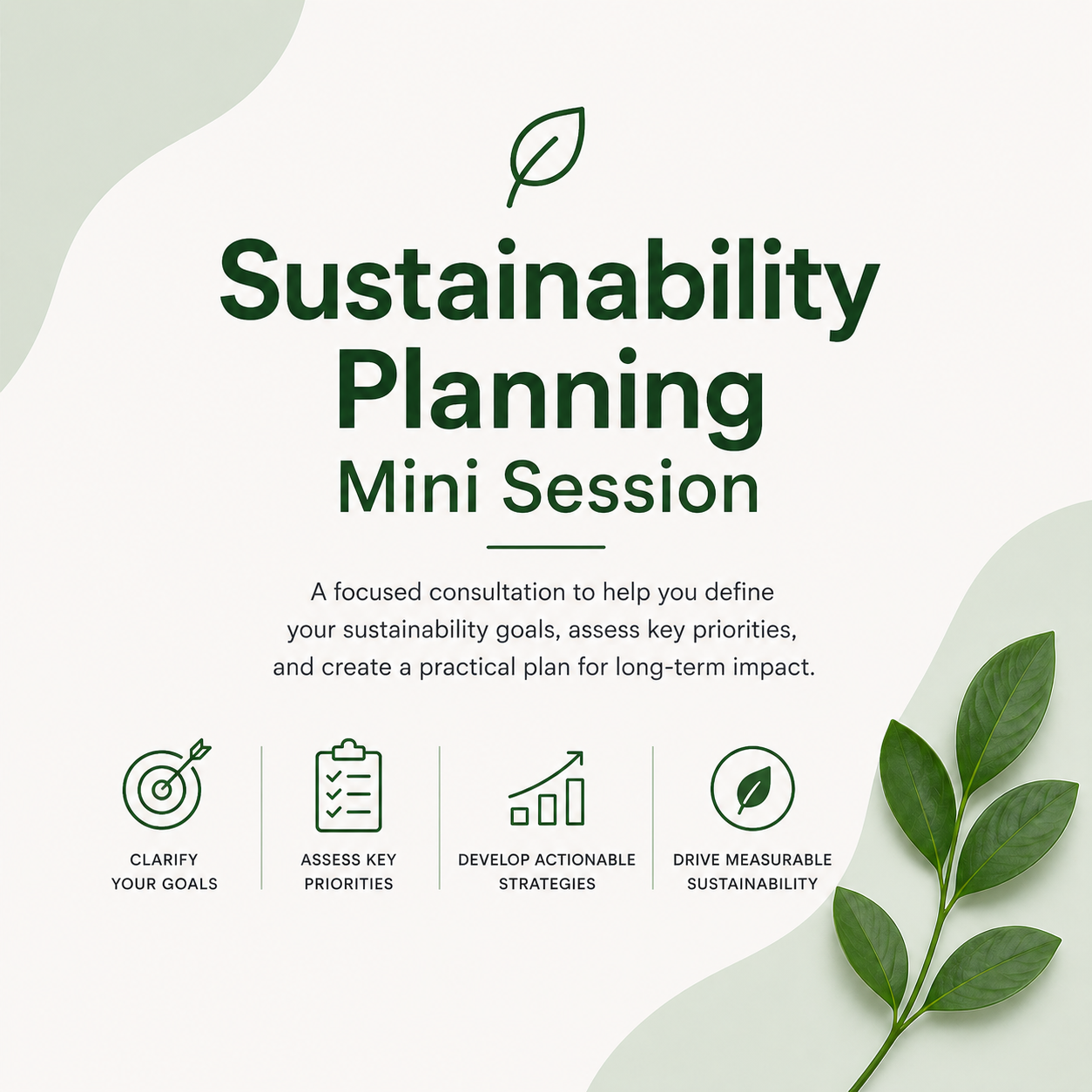Sustainability Planning Mini Session